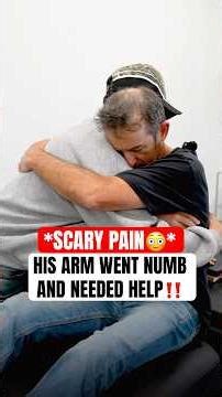 IS A NUMB ARM SCARY⁉️😳 #chiropractic #backpain #neckpain #trending