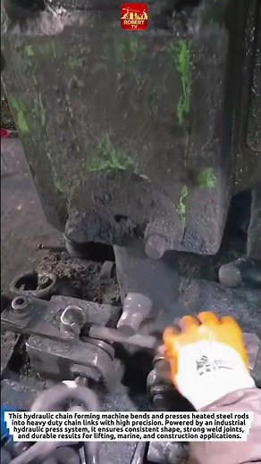 Heavy Duty Hydraulic Chain Making Machine | Industrial Steel Chain Link Forming Process