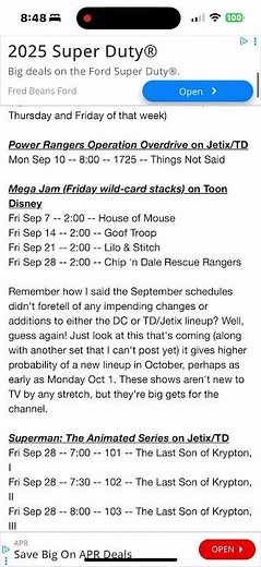 Disney Channel/Toon Disney/Jetix Premieres 2007