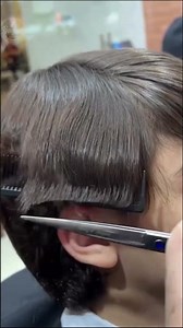 Simple Haircut Using thinning scissors #barbero #usashorts #barber #ukbarber