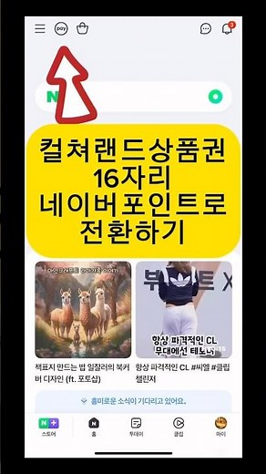 컬쳐랜드 상품권 네이버페이전환 -16자리
