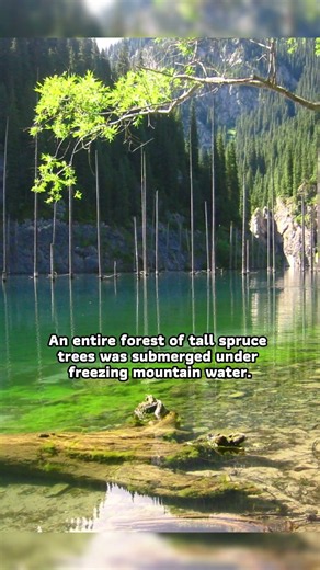 The Sinking Forest of a Mountain Lake