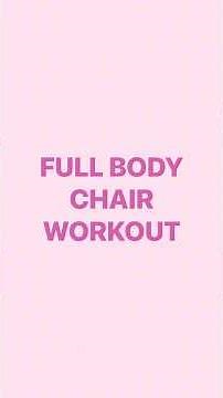 💘 Save this 2Min Full Body Chair Workout! 💘