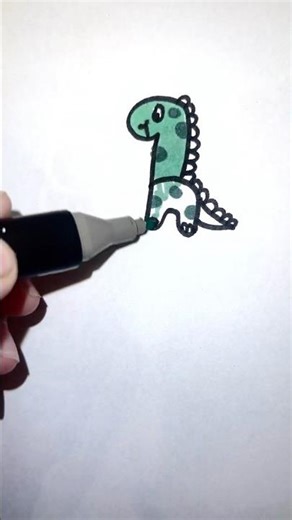 🦖 Drawing a Dinosaur with Letter H | Easy Alphabet Drawing Trick for Kids #Shorts