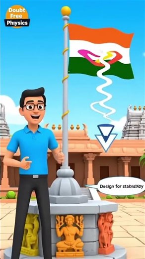 physics behind flying flag