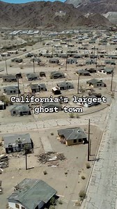 California's largest goes since town, it's an mining community near Joshua Tree. When the mine closed most everyone moved away. Now empty streets and rows of homes sit vacant. . 📍 Eagle Mountain California | The Abandoned Project