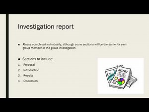 Investigation report structure