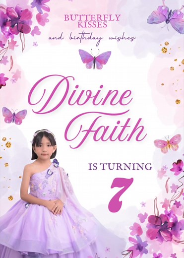 Celebrate in style with this magical butterfly-themed digital invitation! Perfect for making your little one's birthday extra special. Let us bring your party dreams to life! 🎉🦋 For inquiries, you can send us a message on our facebook page! 💌 #butterflytheme #birthdayinvitation #digitalinvitation #videoinvitation #butterflyinvitation #7thbirtday #fyp #fypシ #fypシ゚viral #foryoupage