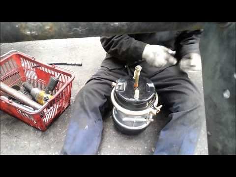 Brake chamber out of service getting it fixed.