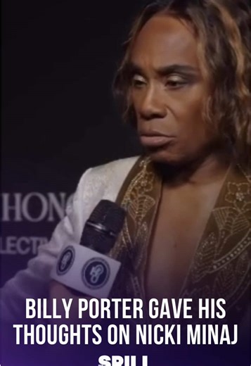 Billy Porter was asked on the red carpet about separating the art from the artist and followed up with his thoughts on Nicki Minaj’s events this week: “when people show you who they are, believe them the first time!” See more on SPILL 📲 spill.com/download (link in bio) #spillapp #blackowned #fypシ #trending