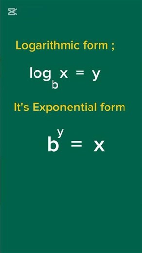 how to write exponential form of logarithmic