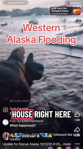 9.2K views · 83 reactions | Kipnuk and Kwigillingok, Alaska experienced record flooding from Typhoon Halong. Dozens were rescued as homes were swept from it’s foundations. An aerial search began early Monday morning with help from the U.S. Coast Guard, Alaska Army National Guard, and the Alaska Air National Guard, according to Alaska State Police | Daniel Burbank TV | Facebook