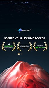 "Ever wished your mind had a 'save button'? Meet memoryOS: The Duolingo for memory enhancement. While we're fed endless knowledge, no one taught us to remember it reliably. But that changes with memoryOS, a revolutionary app backed by neuroscience and co-created by a 2X World Memory Champion. Why choose memoryOS? ✅ Proven tool: most funded app in Kickstarter's history ✅ Rapid results: users boost recall by 70% after just one session ✅ Time-efficient: requires just 15 mins a week for a sharper mi
