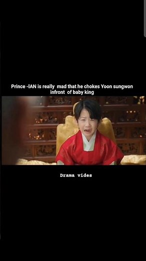 baby king crying 😭 scene # perfect crown # kdrama # edit