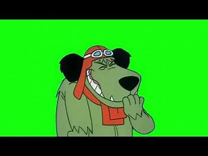 Mutley Laughing Green screen