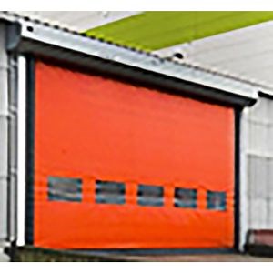 [Hot Item] CE Certified Industry Auto Repair PVC Fabric Soft Flexible High Speed Fast Rapid Rolling Zipper Door for Warehouse