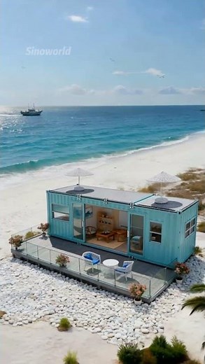 Build a small house beside the sea