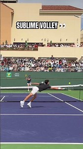 Carlos Alcaraz hits a sublime volley in practice with Valentin Vacherot 🔥