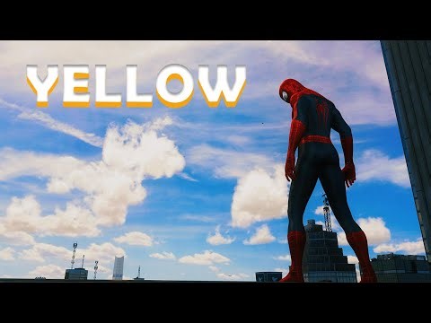Yellow Coldplay | ULTIMATE MUSIC Web Swinging Marvel's Spider-Man 2