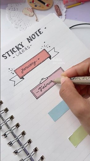 🥰✨Sticky Note Ideas #shorts #art #stickynotes #youtubeshorts