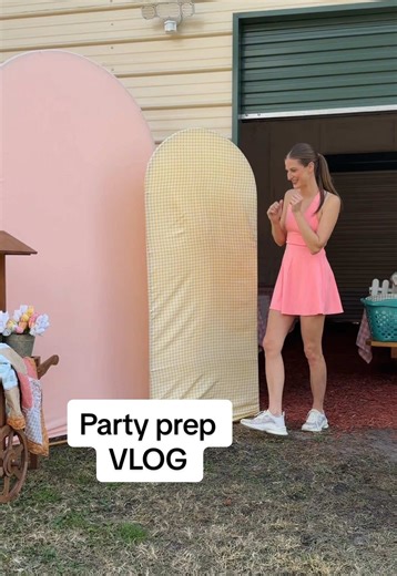 THANK GOODNESS we were able to do this drop off/set up the day before the party, because there is no way I could have done it all in 15 minutes the morning of!! So incredibly thankful for my girl @Kaila for helping me!!🤍🤍🤍 #birthdaypartyideas #farmbirthdaydecor #kidsbirthdayparty #momsoftiktok #partyprep