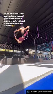 🙂🙃 @ballerinapoleadventures #aerialhooptricks | Aerial Hoop Tricks