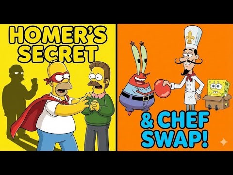 Simpsons Funny Moments | Homer's Secret Sacrifice & SpongeBob's Chef Exchange