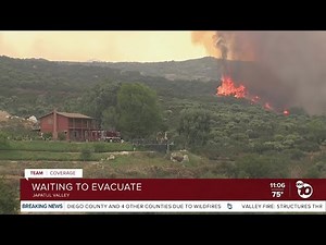 Valley Fire forces residents to evacuate overnight