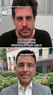 ICE detains right-wing provocateur Milo Yiannopoulos
