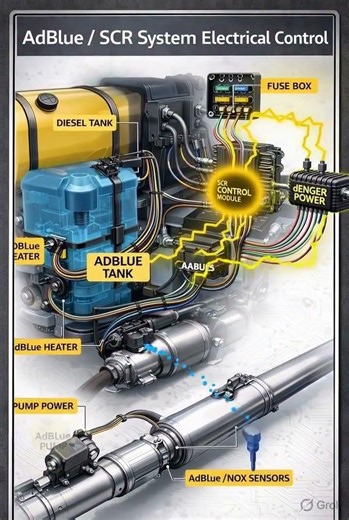 AdBlue / SCR System Electrical Control #fblifestyle #automobile #shorts #mechanic #torquecraft