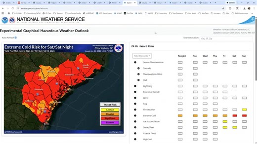 Well, it's time to say it. There is a chance that another winter storm could impact parts of the Southeast U.S. this weekend. This is in addition to the cold weather that will linger across the region this week. Tune in to a Facebook Live session at 8 PM where we'll talk about the cold and the possibility of winter weather returning to the Lowcountry and Southeast Georgia. | US National Weather Service Charleston SC