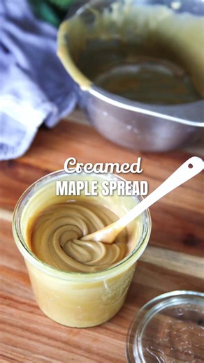 You may have tried creamed honey but how about a creamed maple spread? This decadent and fun to make spread is perfect for gifting and is delicious to have on hand for spreading on toast, pancakes, waffles and pastries. Get the recipe here: http://ow.ly/M38w30sRBAq | Williams Food Equipment