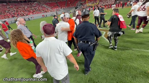 4K views · 19 reactions | On the field after Virginia Tech win over N.C. State on Saturday night, 23-21 | Chatham Journal Newspaper | Facebook