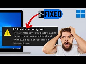 FIX "USB Device Not Recognized" Windows 10/11 | USB Device Not Showing Up