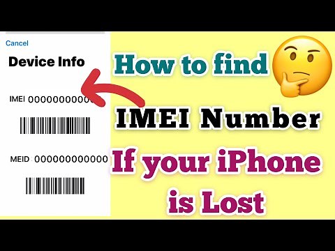 How to find the IMEI number of lost iPhone or without iPhone