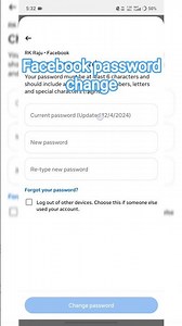 Facebook Ka Password Kaise Change Kare | How To Change Facebook Password | Facebook Password Change