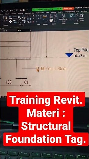 Training Revit. Materi : Structural Foundation Tag.
