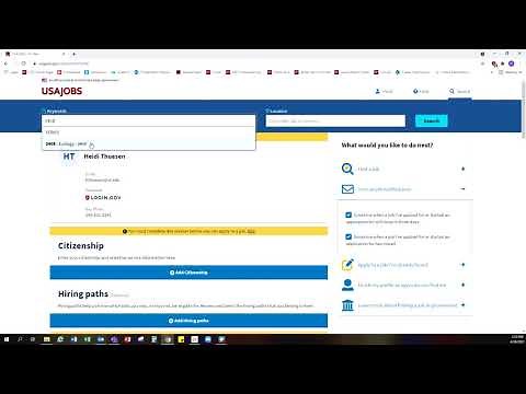 USAJobs - How to Use the Save Search Setting