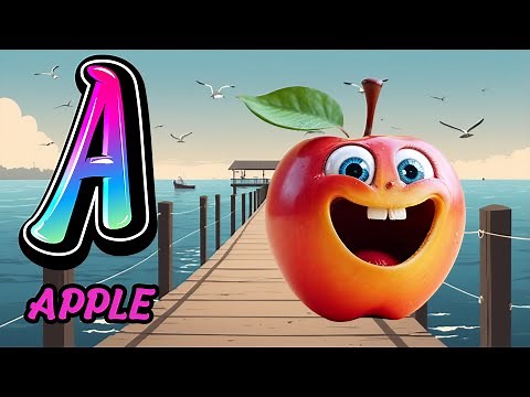 🎵 ABC Song with EMOJIS ✨ | A to Z Phonics Fun 🔡 | Learn Alphabet for Kids 👶 | A for Apple 🍎