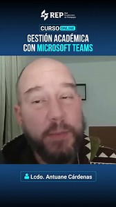 Curso Online: "Gestión Académica con Microsoft Teams" 🎓💻 📍 Impartido por: Lcdo. Antuane Cárdenas 📌 Aprende a aplicar Microsoft Teams en Educación para comunicarte, compartir recursos y gestionar tareas con tus alumnos de manera eficiente. 🎯 ¿Qué aprenderás? ✅ Características principales de Microsoft Teams para Educación. ✅ Accesos y navegación dentro de la plataforma. ✅ Creación y personalización de equipos de clase. ✅ Publicaciones, conversaciones y chats con estudiantes. ✅ Organización de