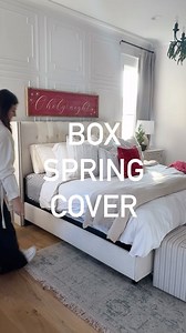 13K views · 15 reactions | Say goodbye  to those ugly boxsprings. This easy fix is under $20. To shop comment with bedding or the link is in my profile. My sign is from @currentlychic - she sells a canvas option too. #amazonbedroom #boxspring #amazonbedroom #bedroomideas #bedroominspo #amazonmusthaves #christmasbedroom | Start at Home | Facebook