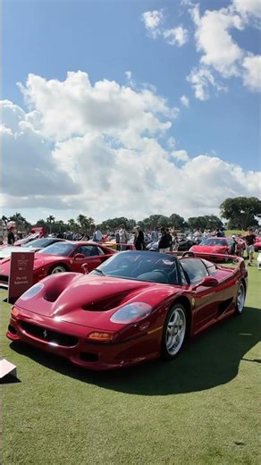 The legendary Ferrari F50 on display at the Cavallino Classic