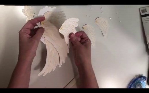 Free Layered Angel Wings Cut File