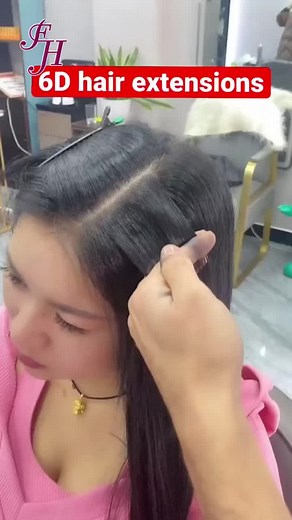 Cómo usar extensiones de cabello 6D