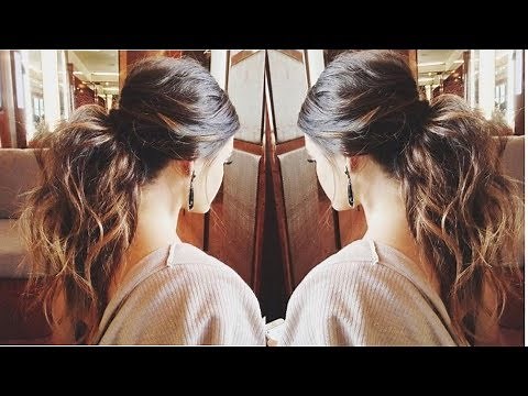 ❤How To: Messy Voluminous Ponytail Tutorial |Textured ponytail👌