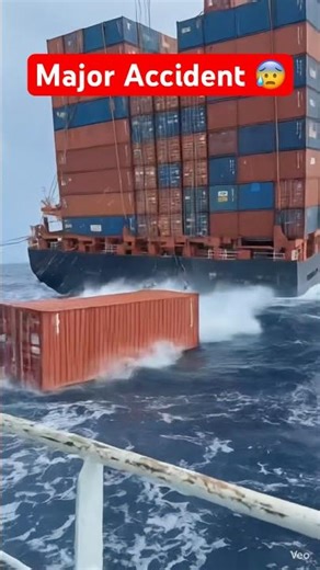 “Storm me Ship ka Dangerous Moment 😳 Container Samundar me Gir Gaya!”