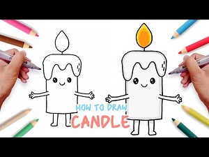 How to Draw a CANDLE Easy Step-by-step