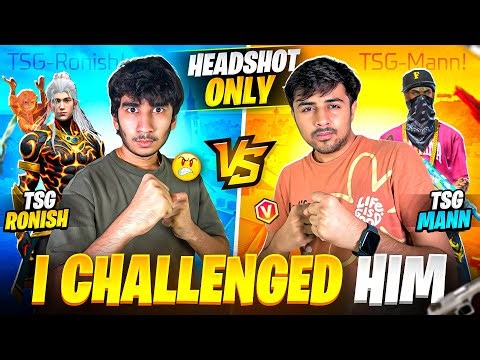I Challenged Him For 1v1 Only Headshot Custom🤬🔥 - TSG Ronish