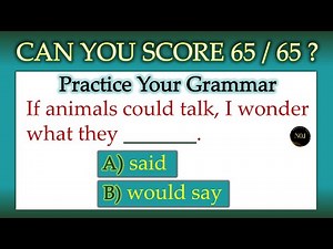🎓English Grammar Challenge | 65 Multiple Choice Questions | Full Practice Set | No.1 Quality English