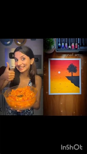 magical sunset drawing with oil pastel | easy oil pastel drawing for beginners ✨🎨🎭 #drawing #art